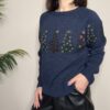 TENSIONE IN – Maglione alberelli blu