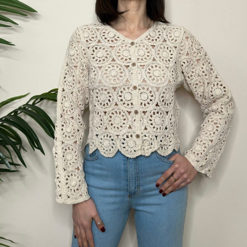 SUSY MIX - Cardigan macramè