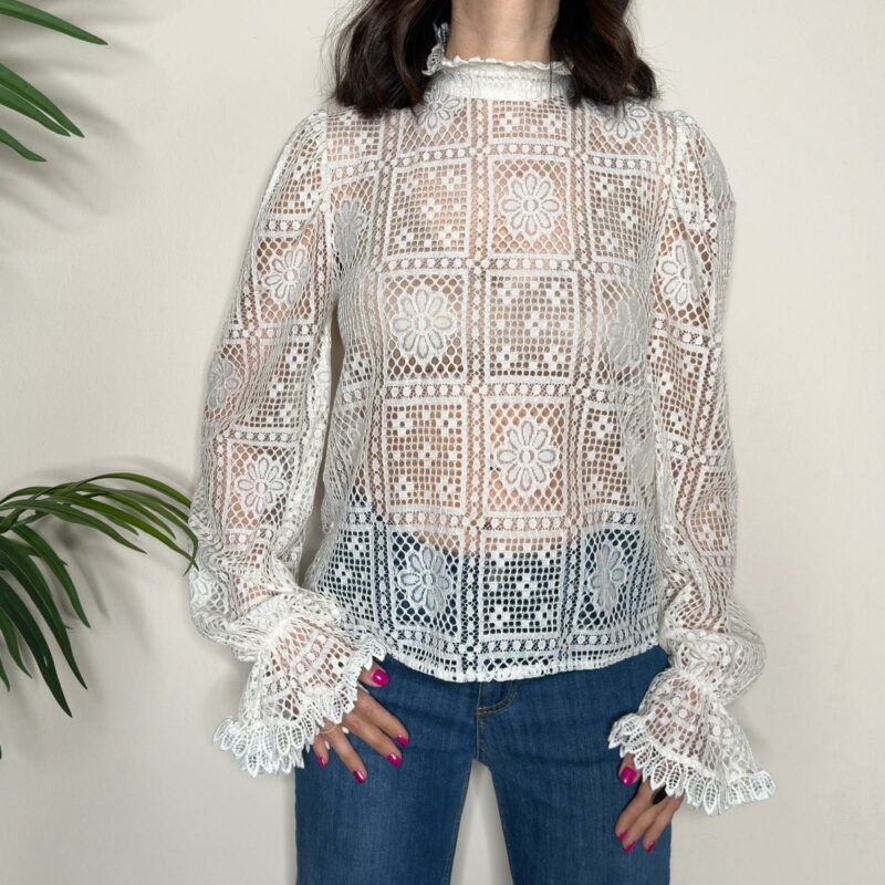 HAVEONE - Blusa manica campana