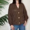 HAVEONE – Cardigan corto tasche moro