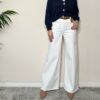 TENSIONE IN – Jeans palazzo orlo sfrangiato