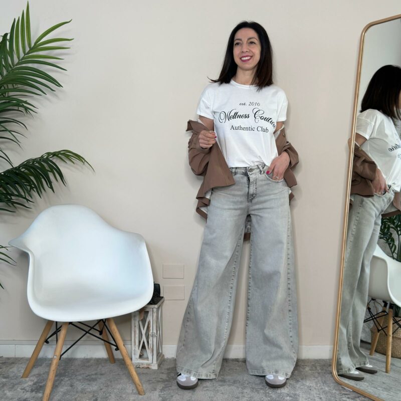 TENSIONE IN - Jeans wide leg