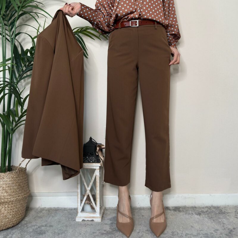 TENSIONE IN - Pantalone carrot moro
