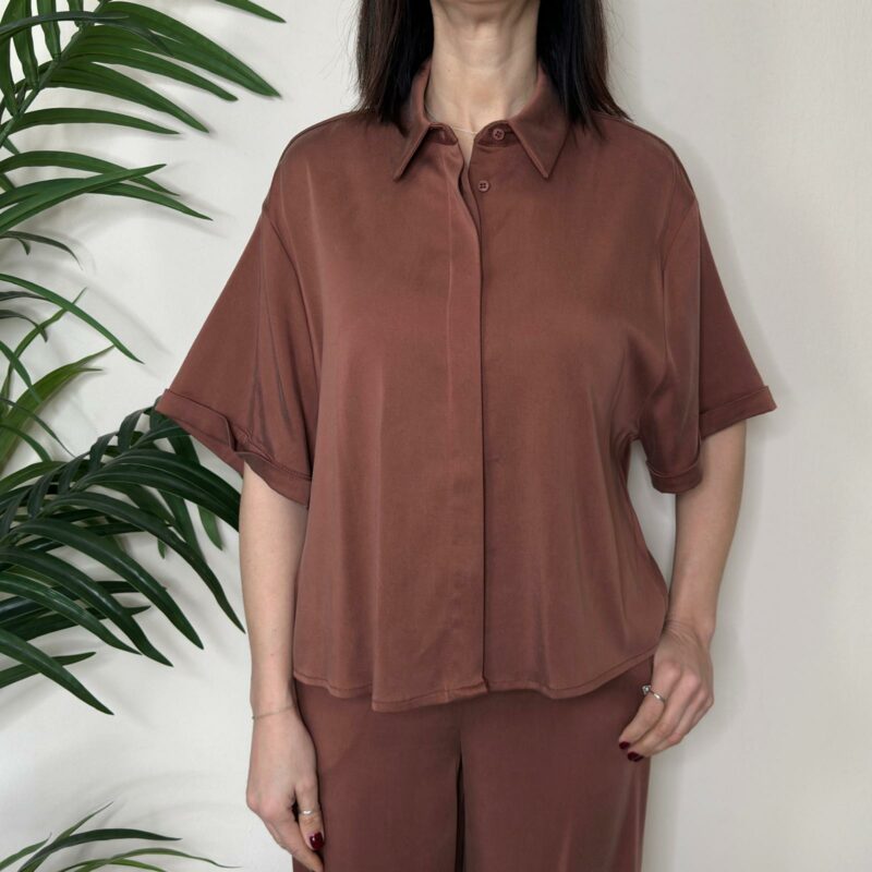 TENSIONE IN - Camicia terracotta