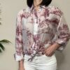 TENSIONE IN – Camicia fantasia bordeaux