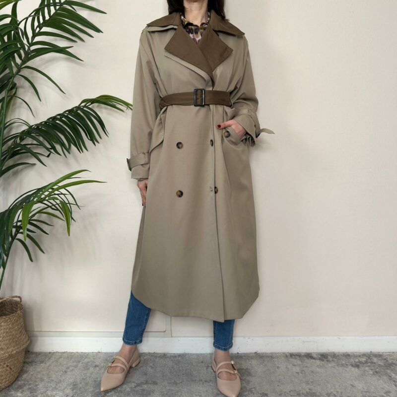 VICOLO - Trench lungo verde militare