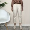 SUSY MIX- Pantalone cotone bianco