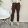 TENSIONE IN – Jeans trombetta cioccolato