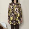 VICOLO – Camicia lunga fiori gialli