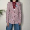 TENSIONE IN – Giacca righe bordeaux