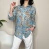 TENSIONE IN – Camicia stampa azzurra