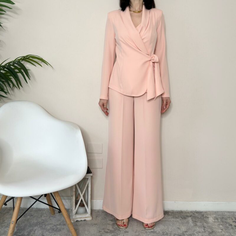 HAVEONE - Pantalone palazzo rosa