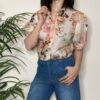 VICOLO – Camicia fantasia manica sbuffo
