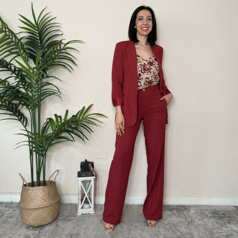 VICOLO - Pantalone rosso india