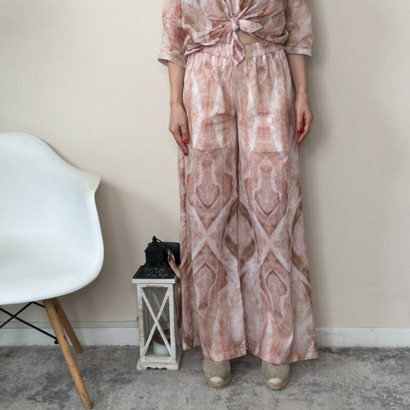HAVEONE - Pantalone palazzo stampa etnica