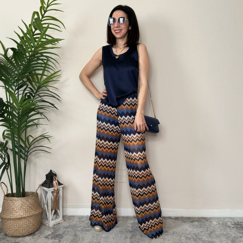 TENSIONE IN - Pantalone zig zag