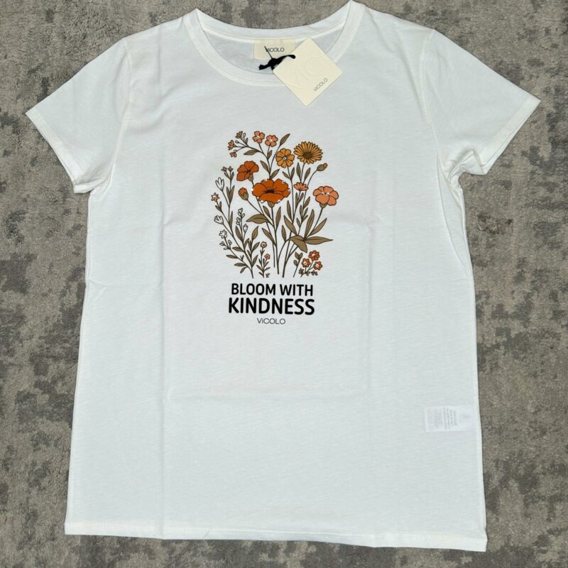 VICOLO - T-shirt Bloom with kindness