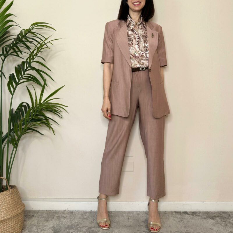 TENSIONE IN - Pantalone carrot rosa