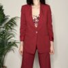 VICOLO – Giacca monopetto rosso india