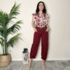 TENSIONE IN – Pantalone balloon rosso india