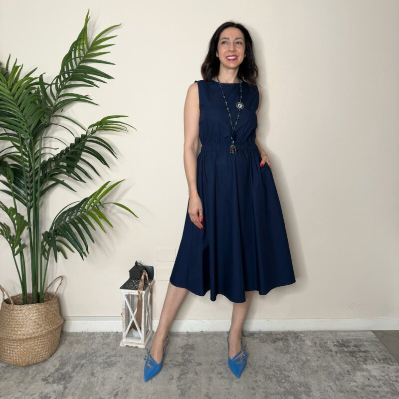 SUSY MIX - Abito midi blu