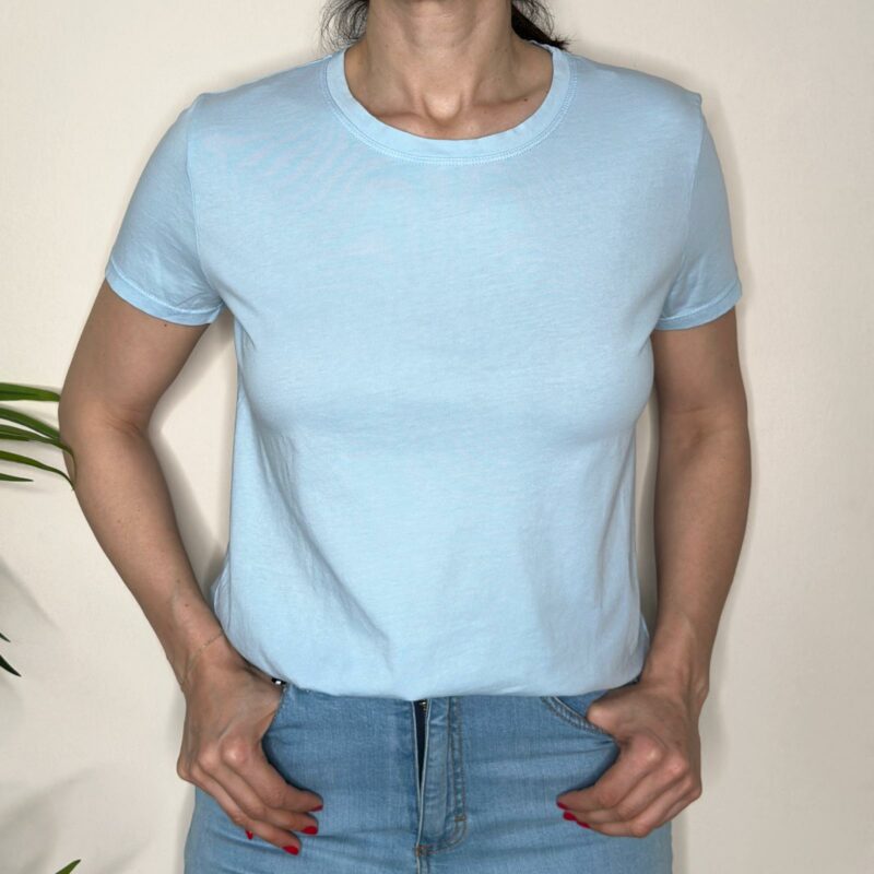VICOLO - T-shirt basic azzurra