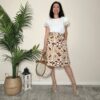 BLUE JOINT – T-shirt bianca manica pizzo