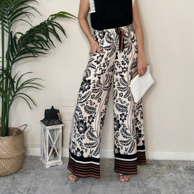 TENSIONE IN - Pantalone palazzo fantasia