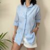 BLUE JOINT – Camicia sangallo azzurra