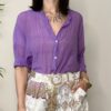 TENSIONE IN – Camicia misto seta bouganville