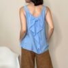 BLUE JOINT – Top azzurro fiocco