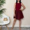 TENSIONE IN – Abito doppio rosso india