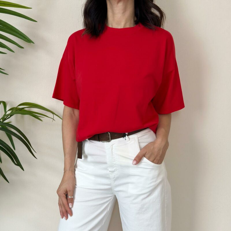 VICOLO - T-shirt over rossa