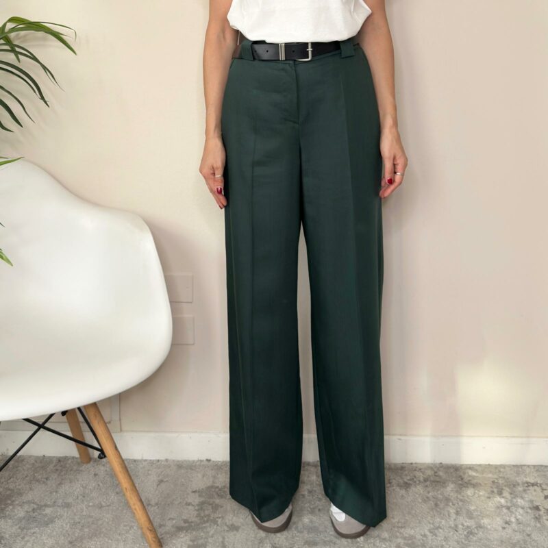 TENSIONE IN - Pantalone palazzo verde