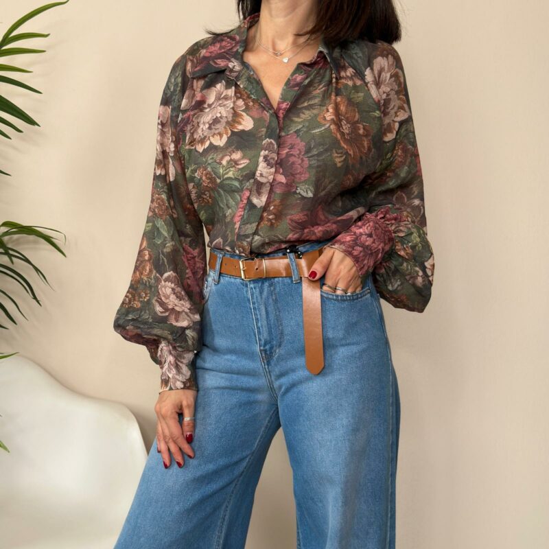 TENSIONE IN - Camicia stampa floreale
