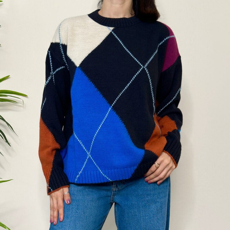 TENSIONE IN - Maglione rombi