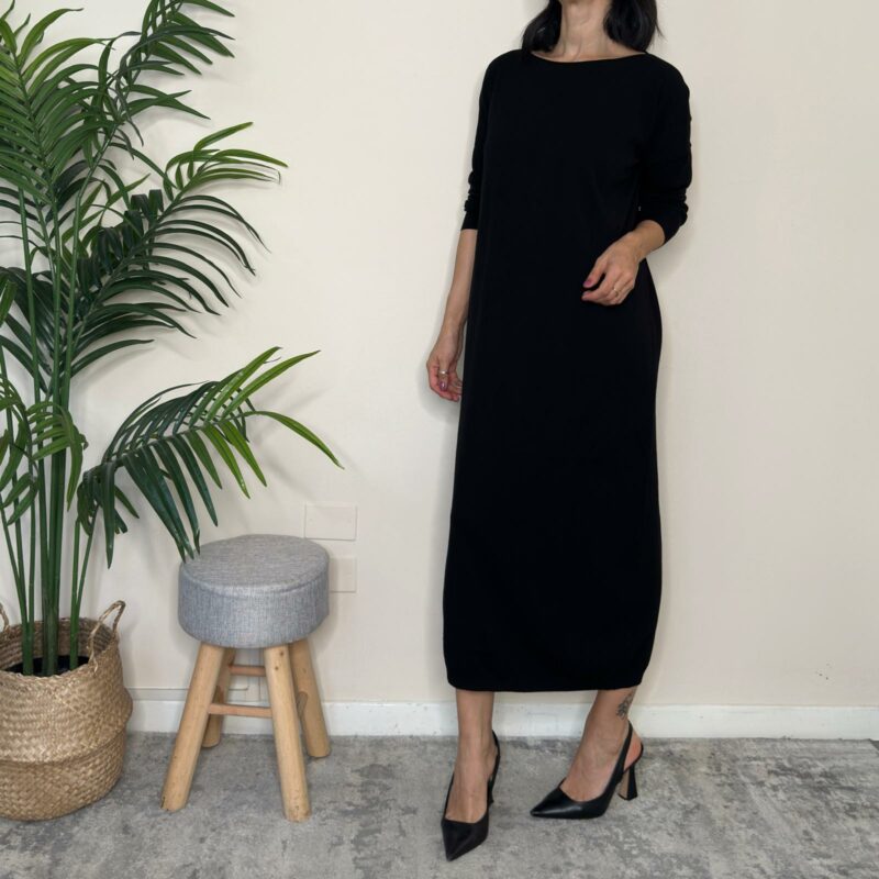 VICOLO - Abito morbido nero