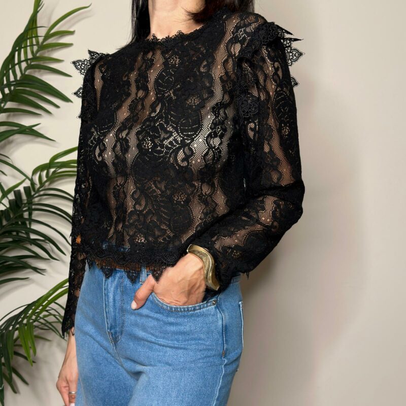 TENSIONE IN - Blusa pizzo e passamaneria