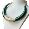 Collana girocollo verde