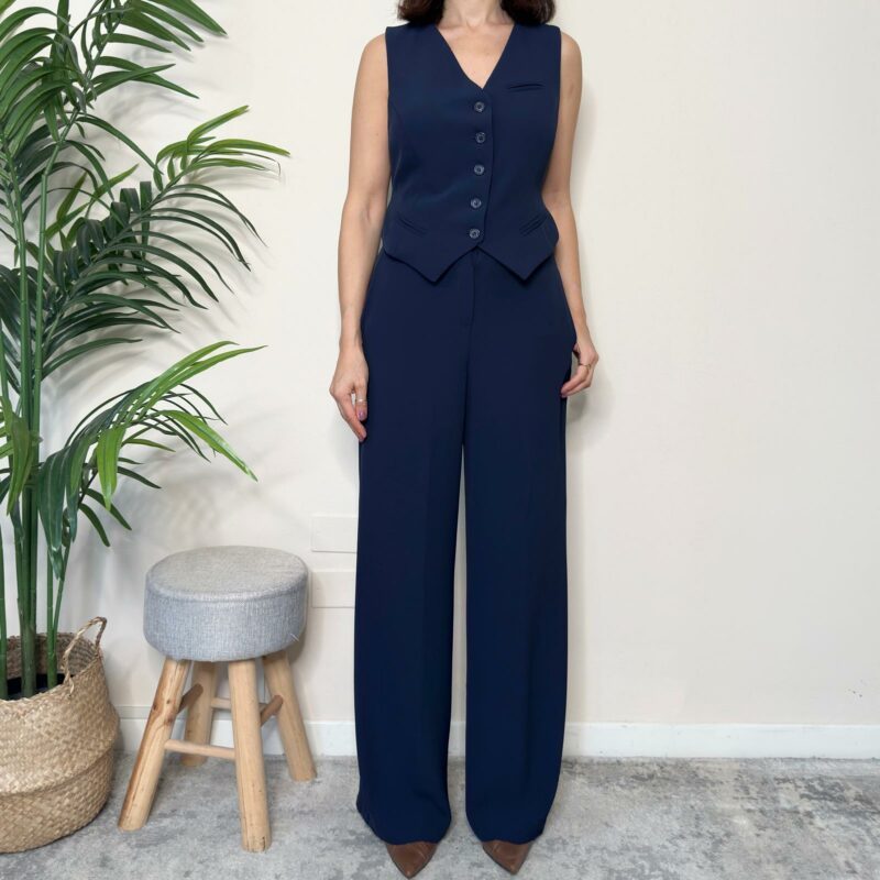 TENSIONE IN - Completo gilet+pantalone blu