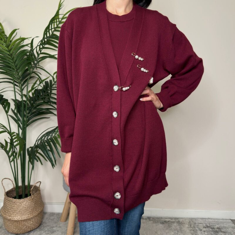 VICOLO - Cardigan con spille