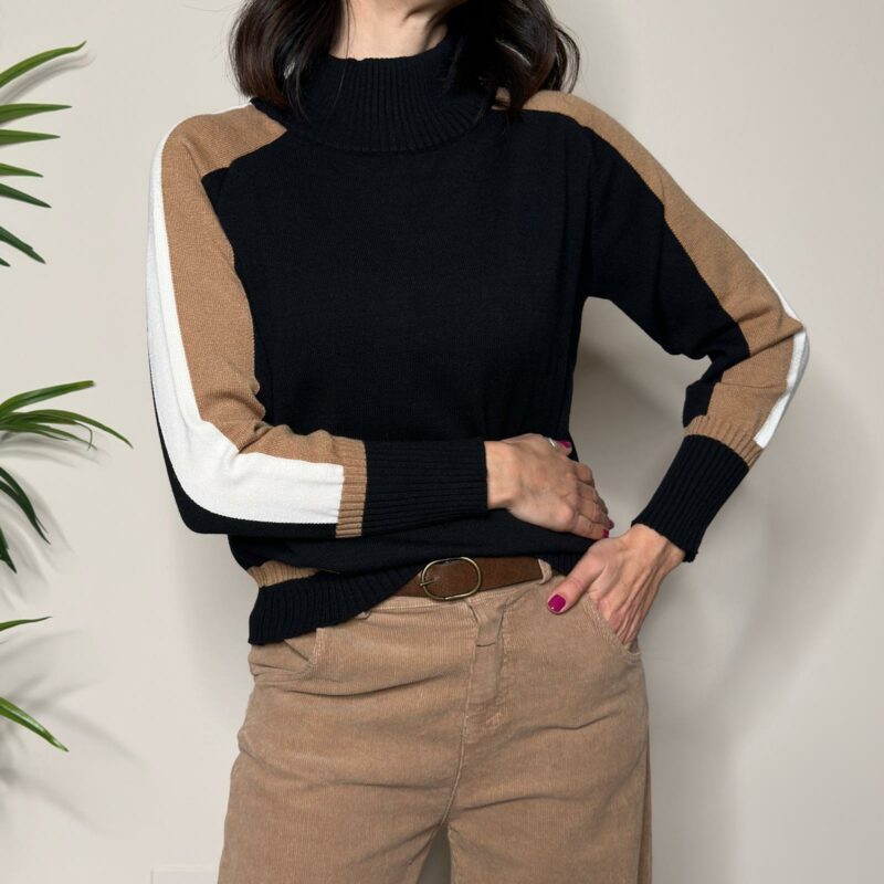 BLUE JOINT - Maglione banda laterale