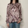 SUSY MIX – Camicia paisley bordeaux