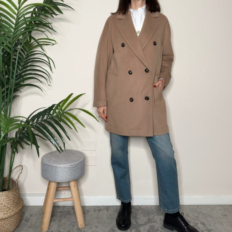 TENSIONE IN - Cappotto ovetto cammello