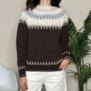 TENSIONE IN – Maglione jacquard cioccolato