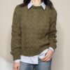 TENSIONE IN – Maglia trecce mohair olio