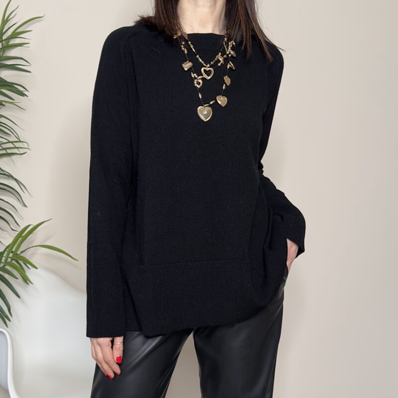 TENSIONE IN - Maglia ampia nera