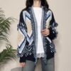 TENSIONE IN – Cardigan rombi light blu