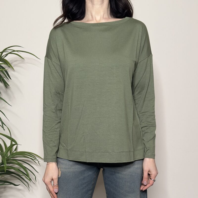VICOLO - Maglia basic verde