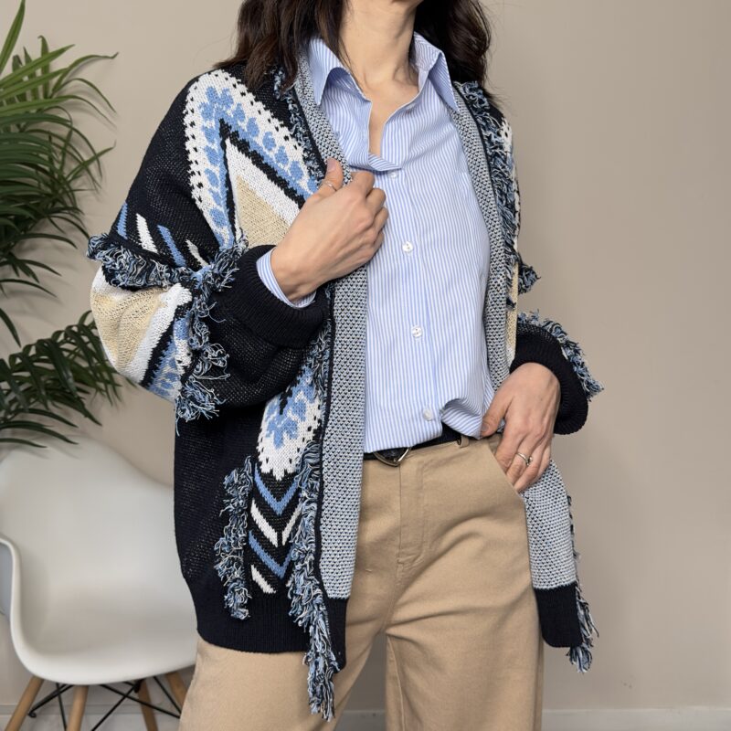 TENSIONE IN - Camicia righe over